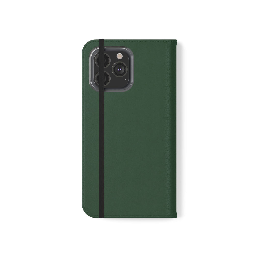 Leather Flip Phone Case with Card Slots — Slim Magnetic Wallet Cover