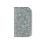 Marbled Teal Flip Phone Case — Textured Wallet Cover with Card Slots