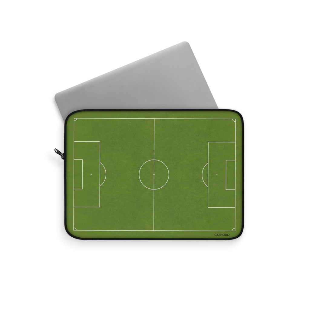 Soccer Field Laptop Sleeve – Green Football Pitch Protective Case