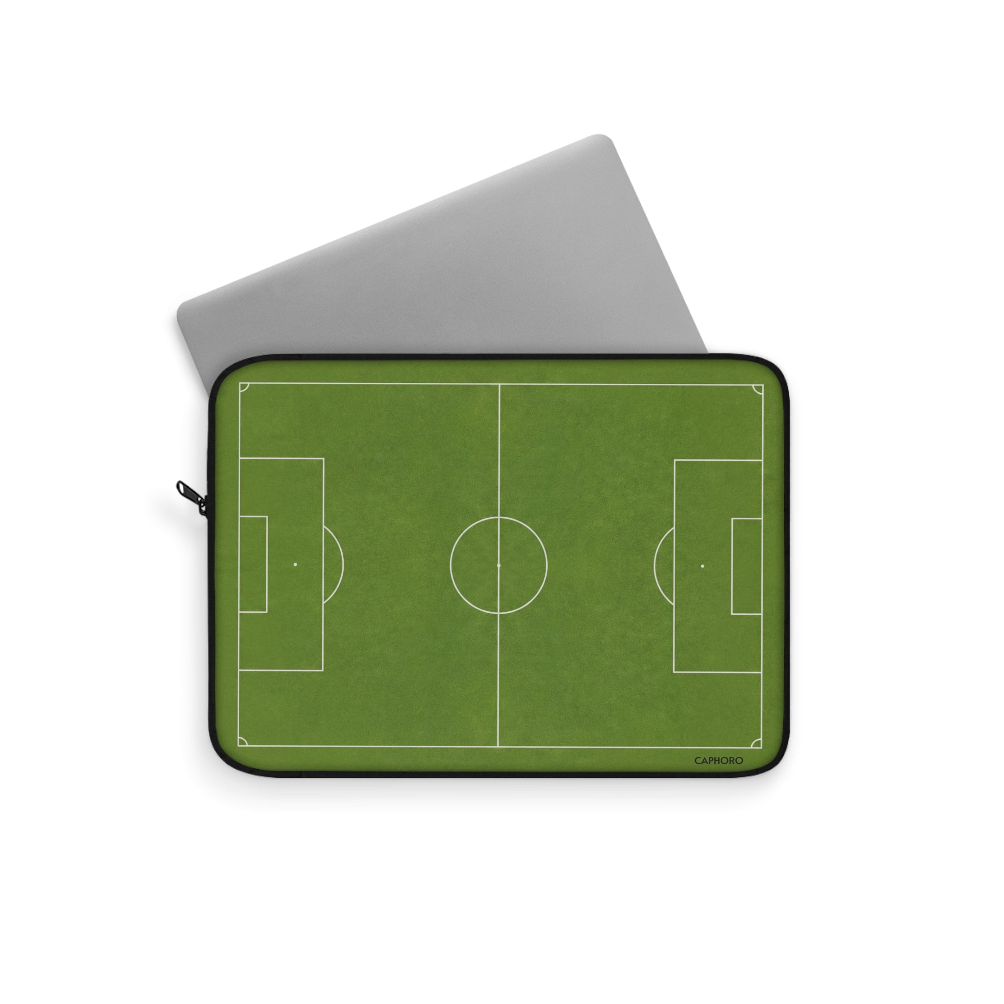 Soccer Field Laptop Sleeve – Green Football Pitch Protective Case