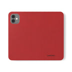 Leather Flip Phone Case with Card Slots — Magnetic Wallet Cover