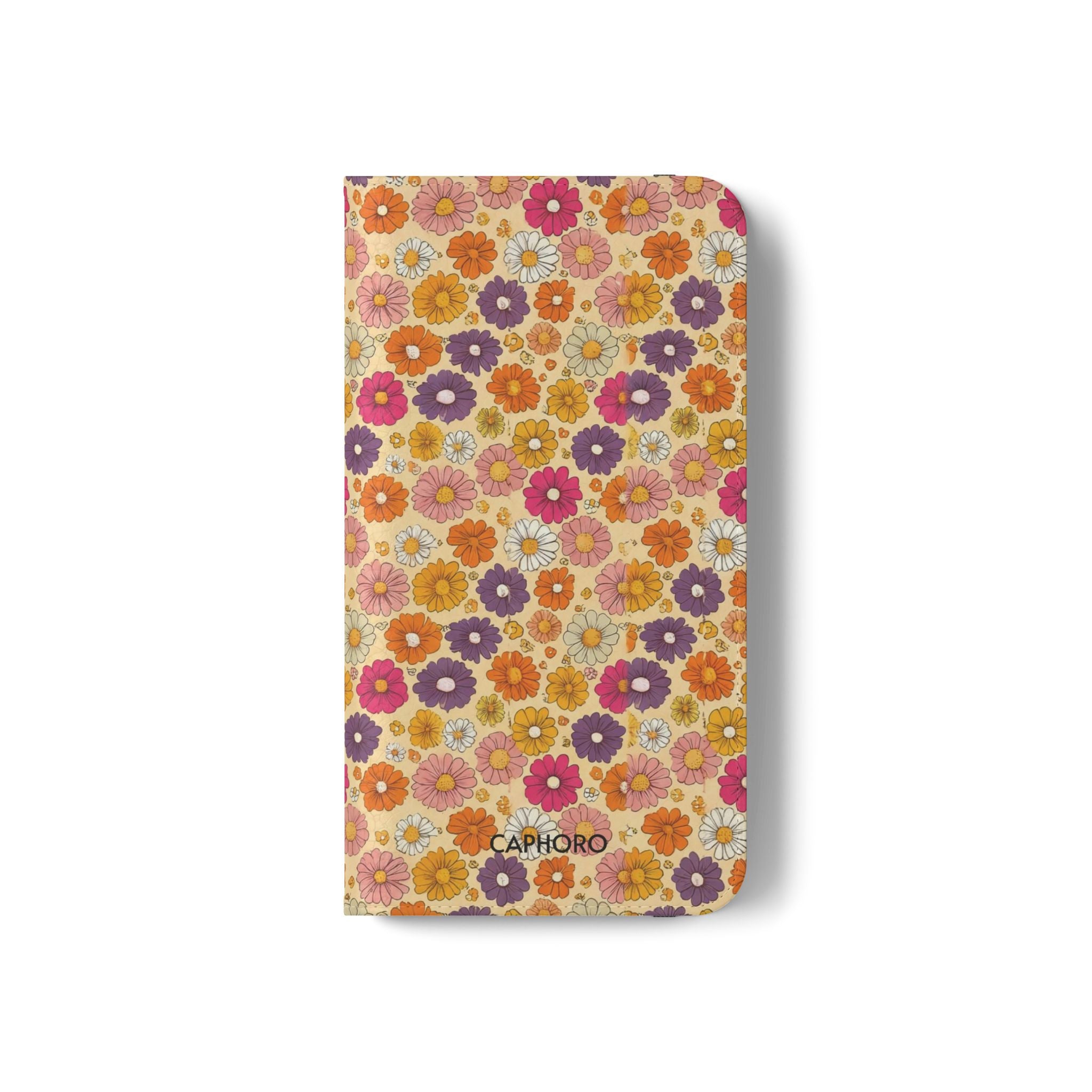 Retro Floral Flip Phone Case — Wallet Flip Case with Card Slots