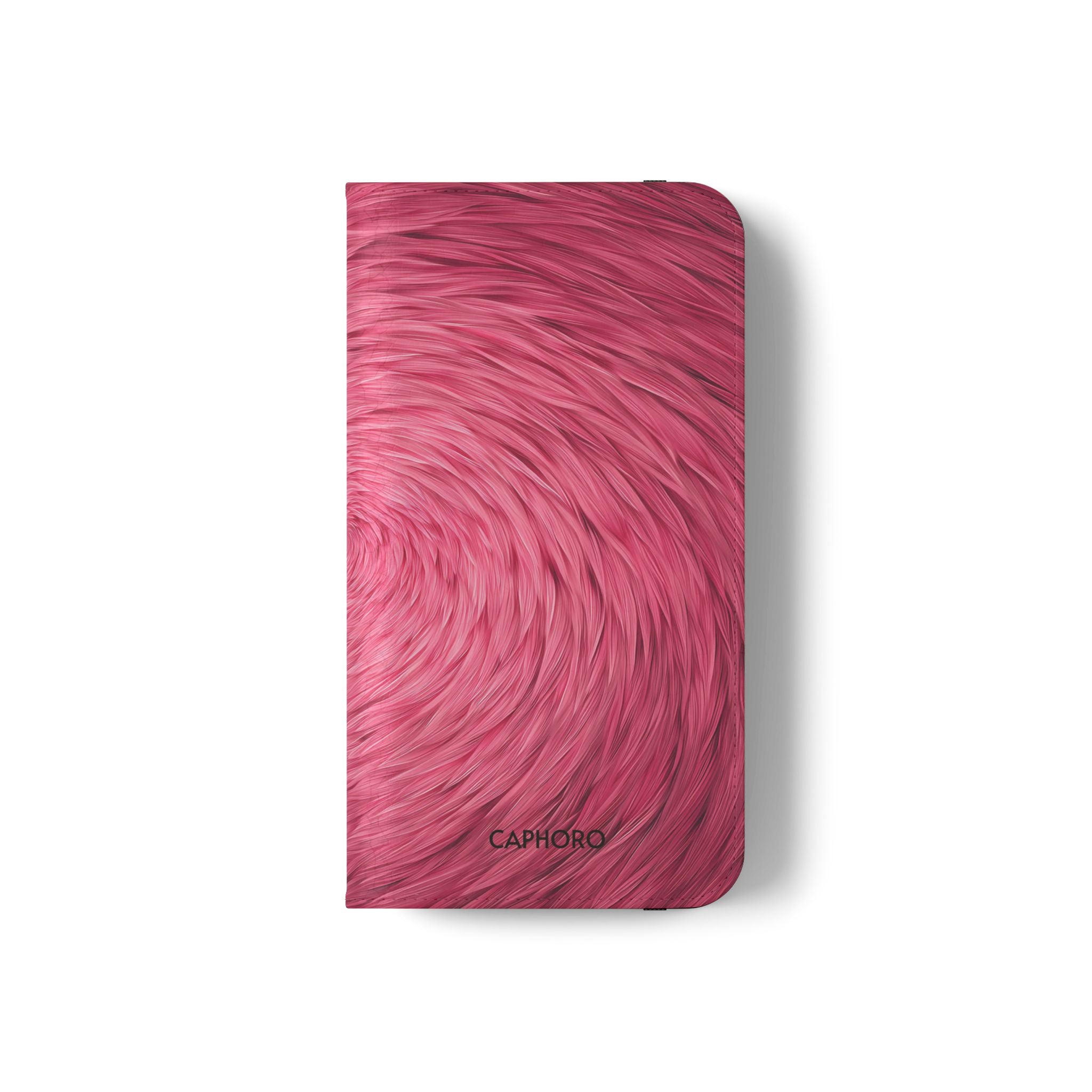 Pink Swirl Fur Flip Phone Case