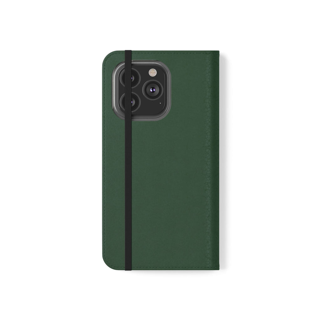 Leather Flip Phone Case with Card Slots — Slim Magnetic Wallet Cover