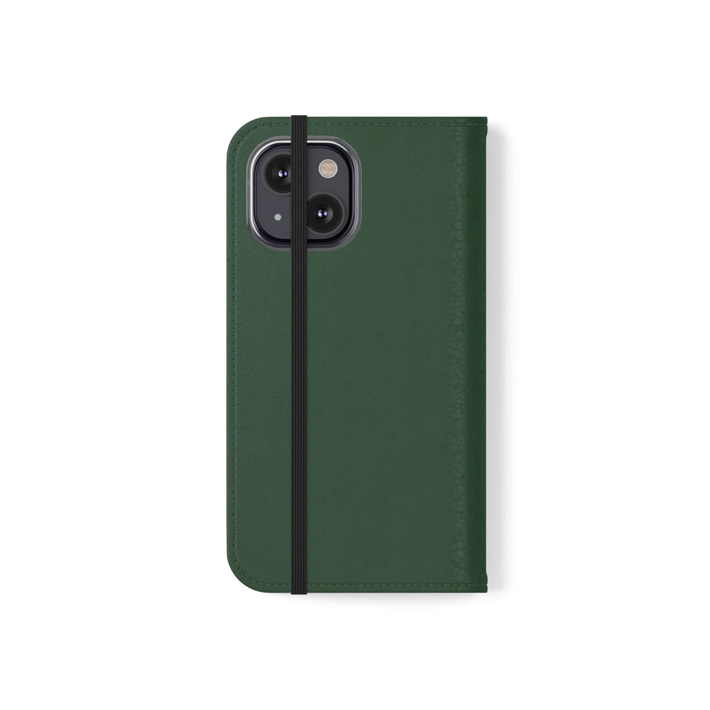 Leather Flip Phone Case with Card Slots — Slim Magnetic Wallet Cover