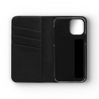 Classic Leather Flip Phone Case with Card Slots — Protective Magnetic Folio for iPhone