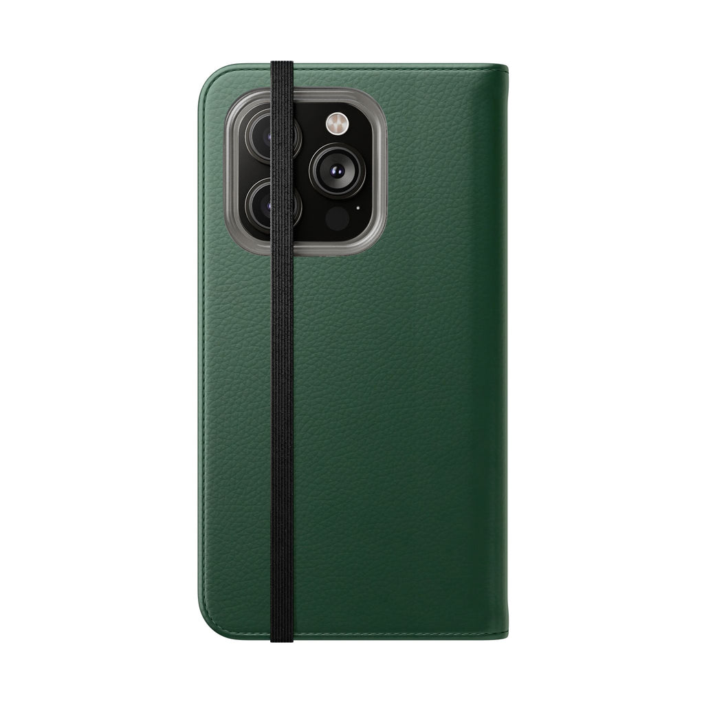 Leather Flip Phone Case with Card Slots — Slim Magnetic Wallet Cover