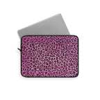 Pink Leopard Laptop Sleeve — Protective Animal Print Case for 13"-15" Laptops