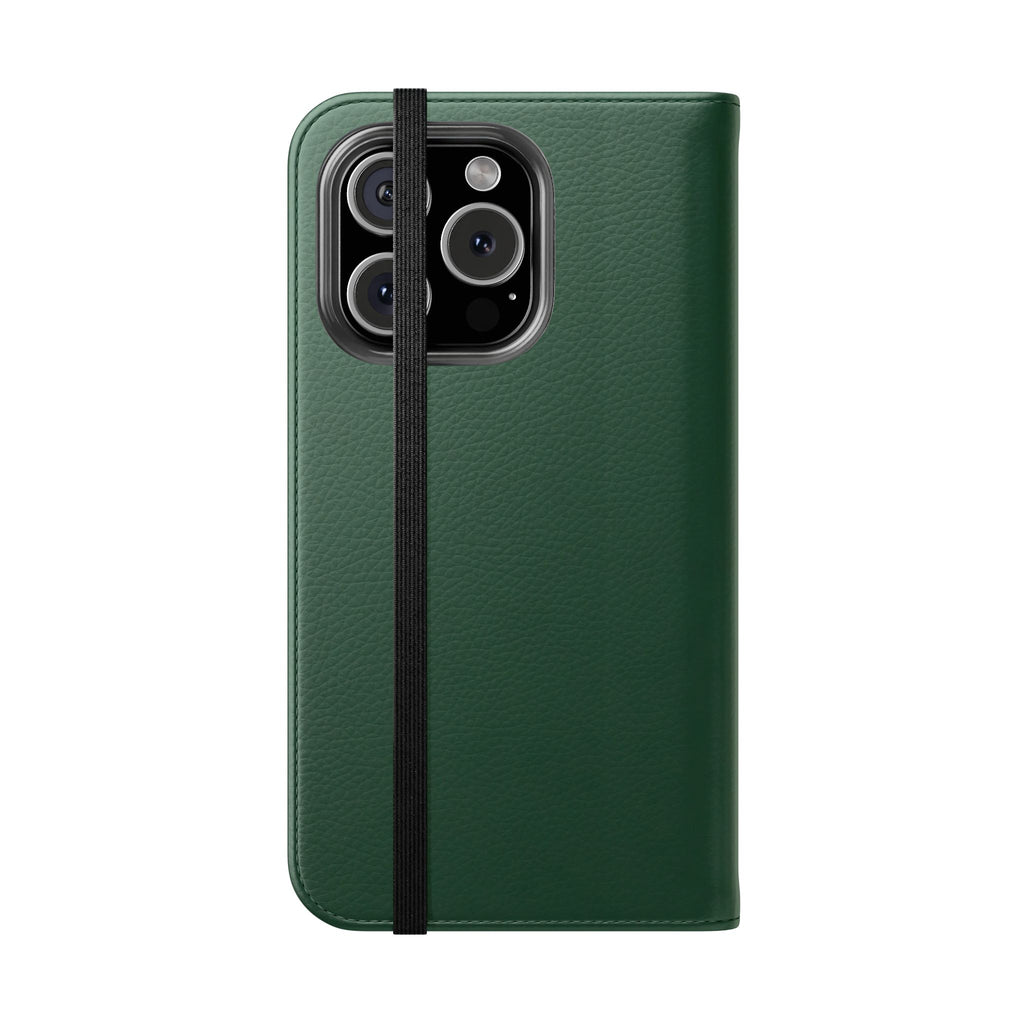 Leather Flip Phone Case with Card Slots — Slim Magnetic Wallet Cover