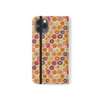 Retro Floral Flip Phone Case — Wallet Flip Case with Card Slots