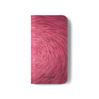 Pink Swirl Fur Flip Phone Case