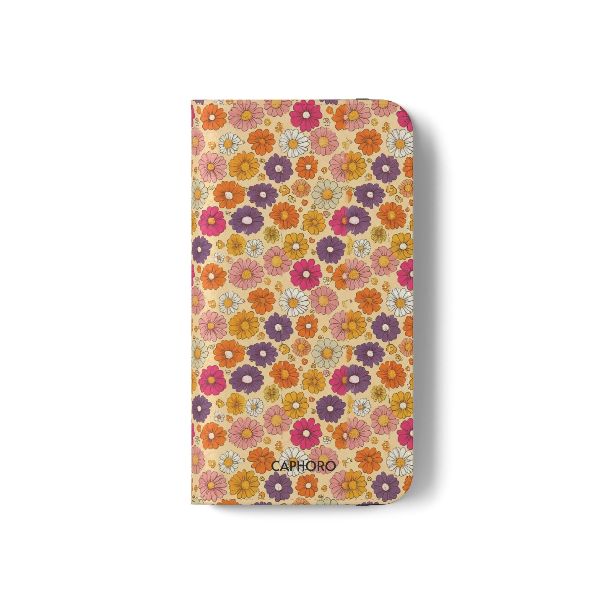 Retro Floral Flip Phone Case — Wallet Flip Case with Card Slots