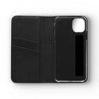 Leather Flip Phone Case with Card Slots — Slim Magnetic Wallet Cover