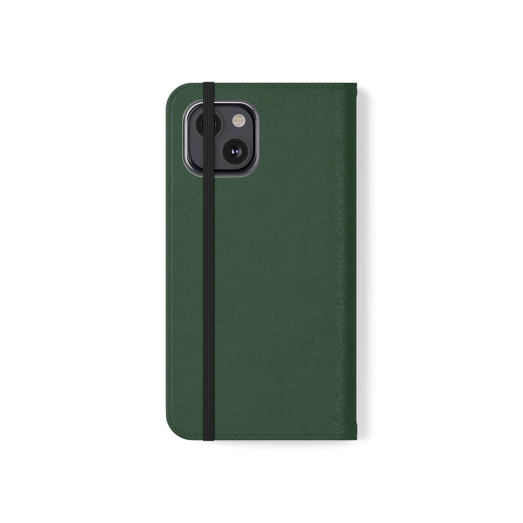 Leather Flip Phone Case with Card Slots — Slim Magnetic Wallet Cover