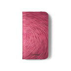 Pink Swirl Fur Flip Phone Case
