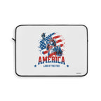 Patriotic America Laptop Sleeve – 'America: Land of the Free' Statue of Liberty Design