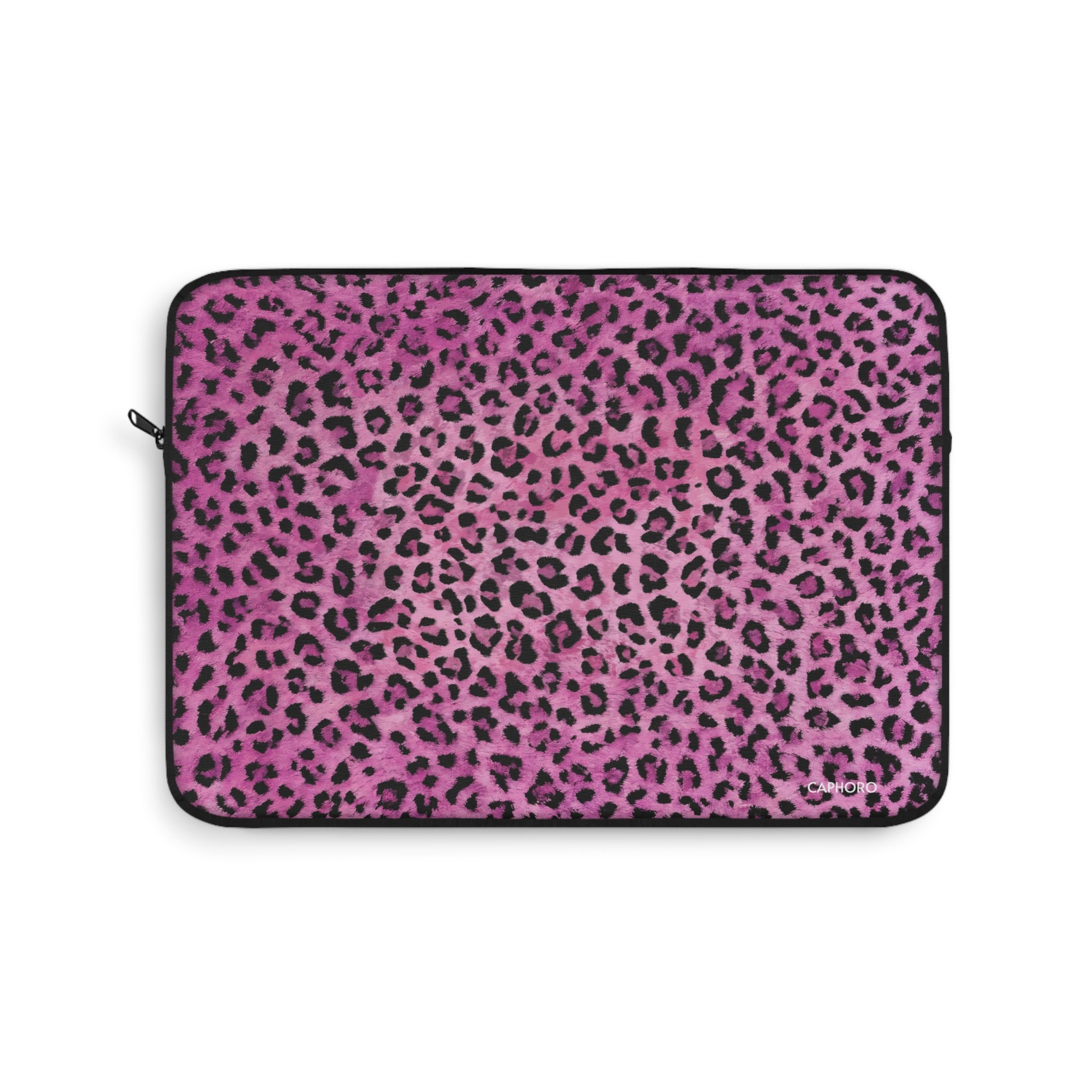 Pink Leopard Laptop Sleeve — Protective Animal Print Case for 13"-15" Laptops