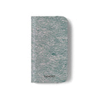Marbled Teal Flip Phone Case — Textured Wallet Cover with Card Slots