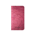 Pink Swirl Fur Flip Phone Case
