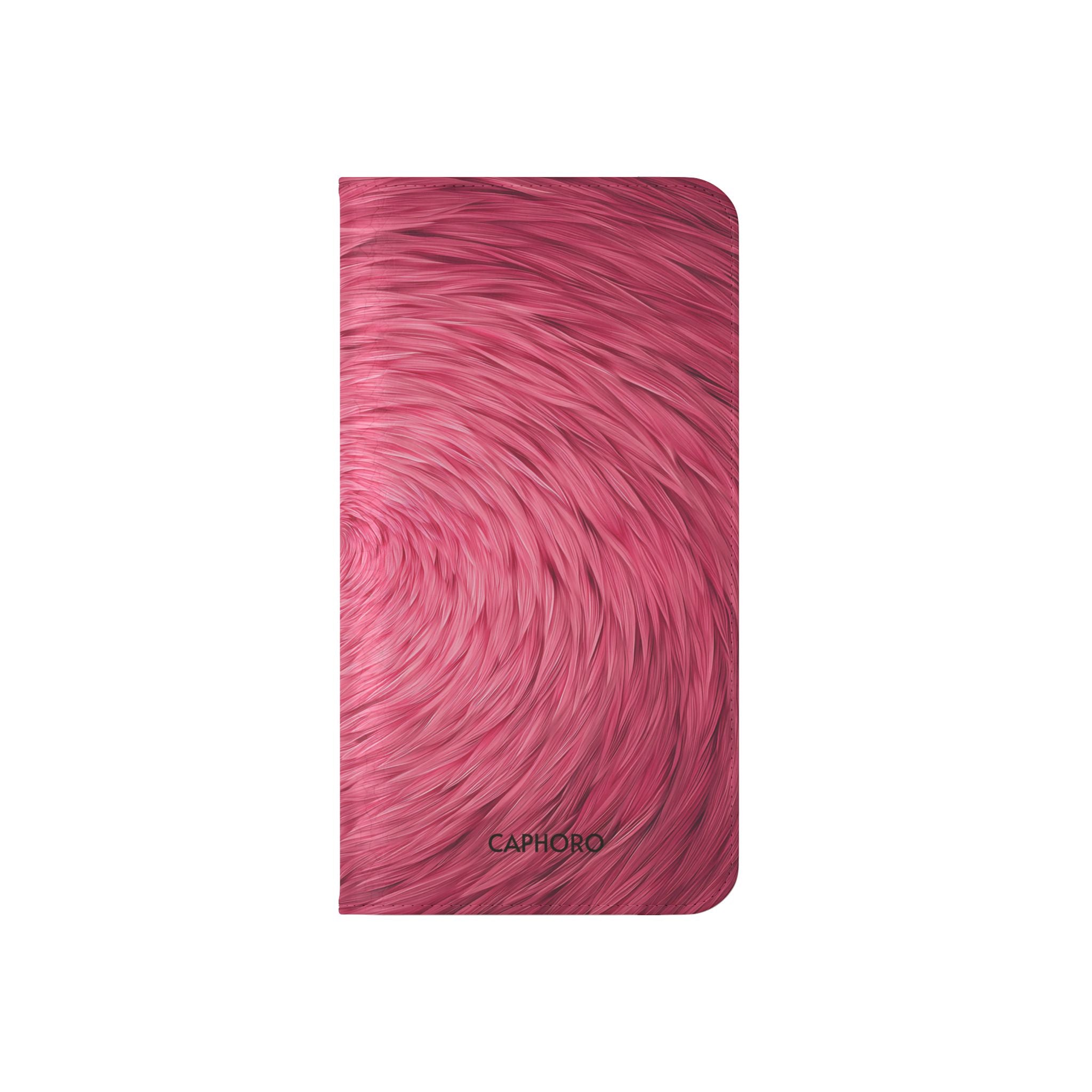 Pink Swirl Fur Flip Phone Case