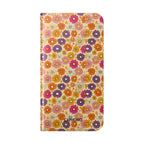 Retro Floral Flip Phone Case — Wallet Flip Case with Card Slots