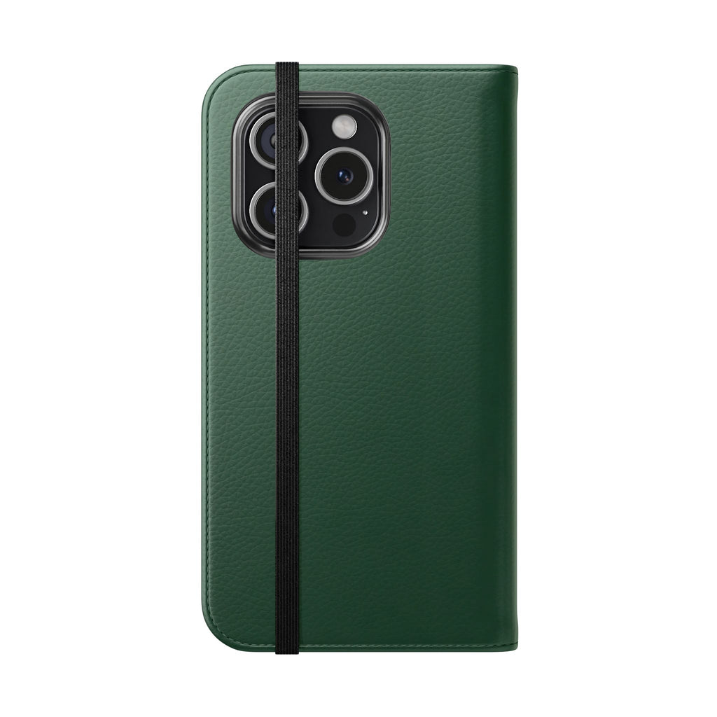 Leather Flip Phone Case with Card Slots — Slim Magnetic Wallet Cover