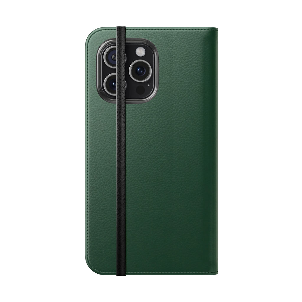 Leather Flip Phone Case with Card Slots — Slim Magnetic Wallet Cover