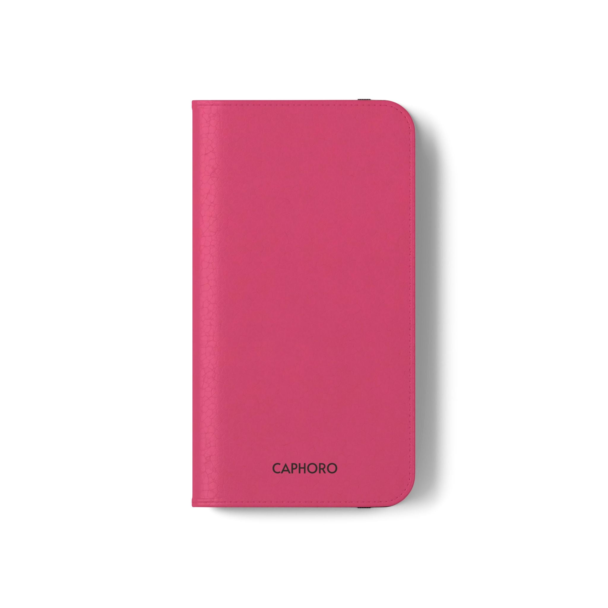 Pink Leather Flip Phone Case with Card Slots — Magnetic Wallet Cover
