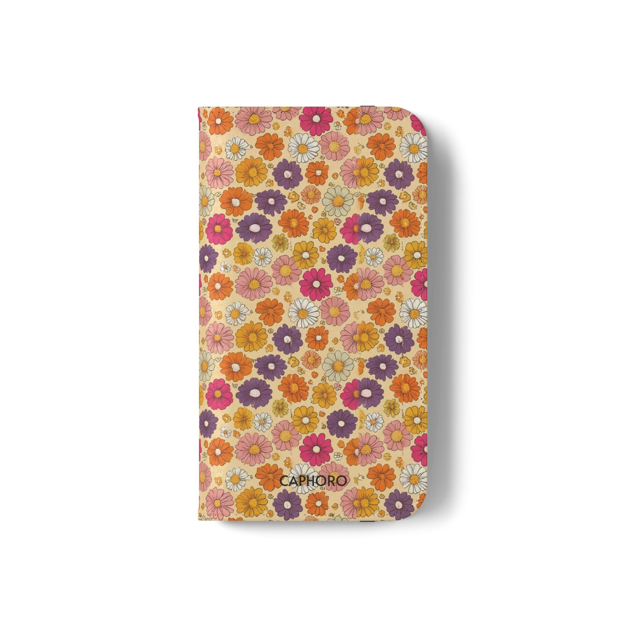 Retro Floral Flip Phone Case — Wallet Flip Case with Card Slots