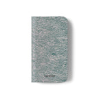 Marbled Teal Flip Phone Case — Textured Wallet Cover with Card Slots