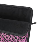 Pink Leopard Laptop Sleeve — Protective Animal Print Case for 13"-15" Laptops