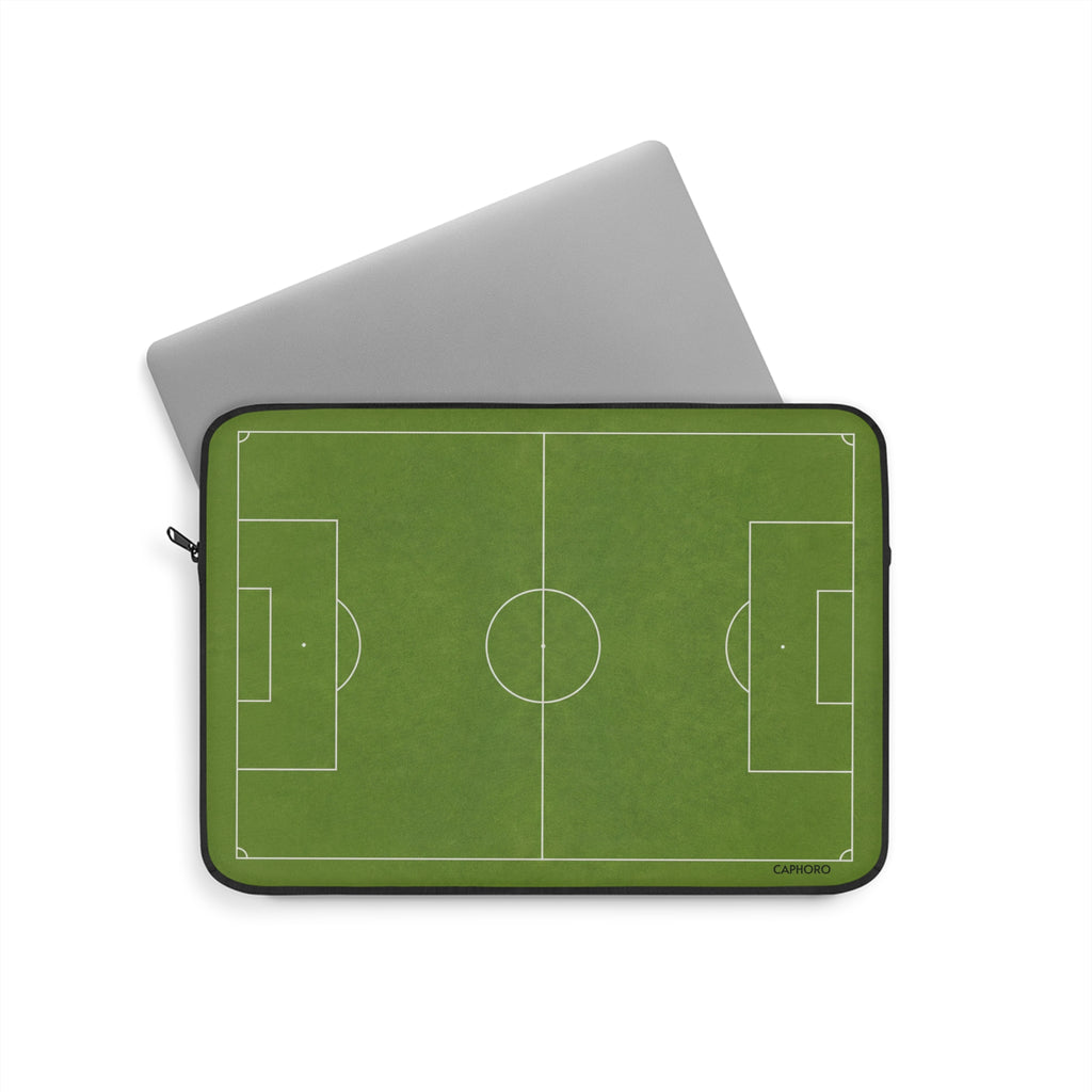 Soccer Field Laptop Sleeve – Green Football Pitch Protective Case