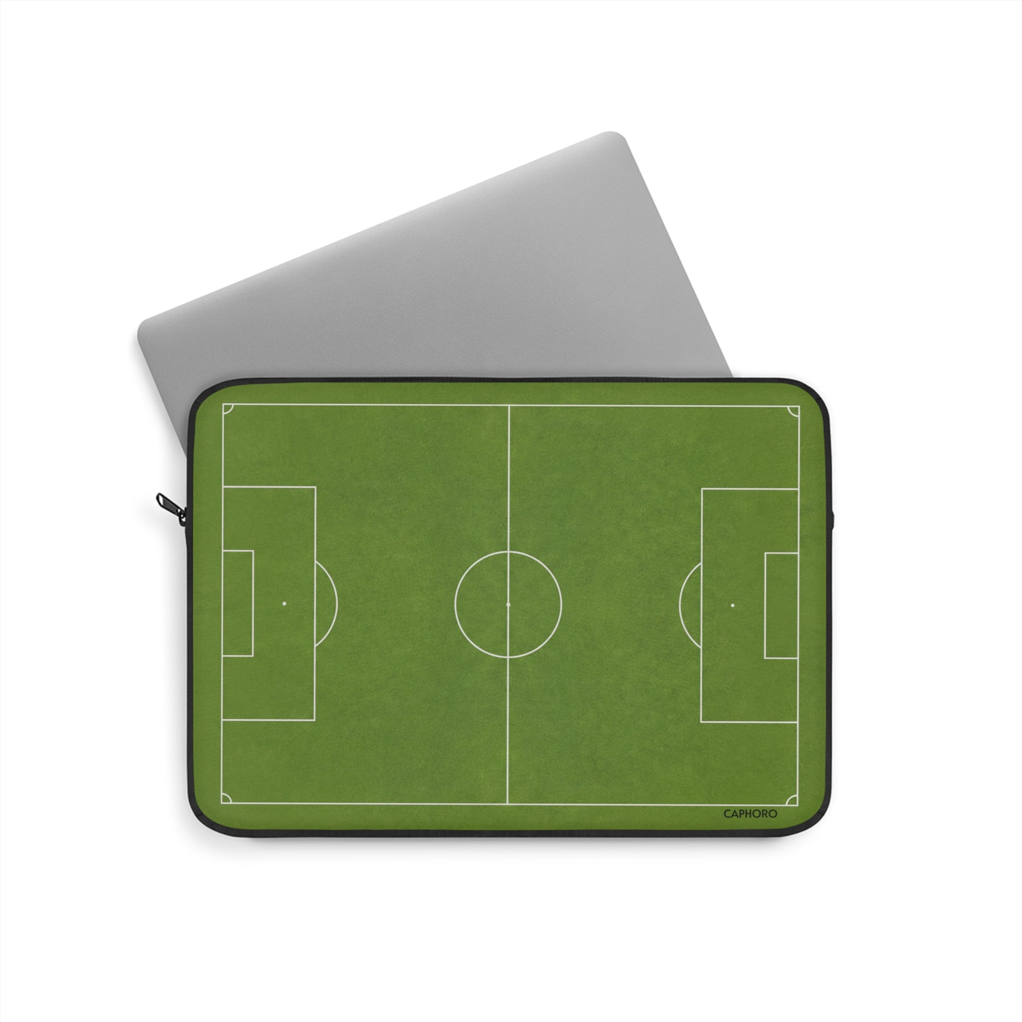 Soccer Field Laptop Sleeve – Green Football Pitch Protective Case