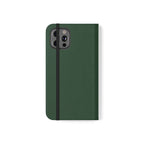 Leather Flip Phone Case with Card Slots — Slim Magnetic Wallet Cover