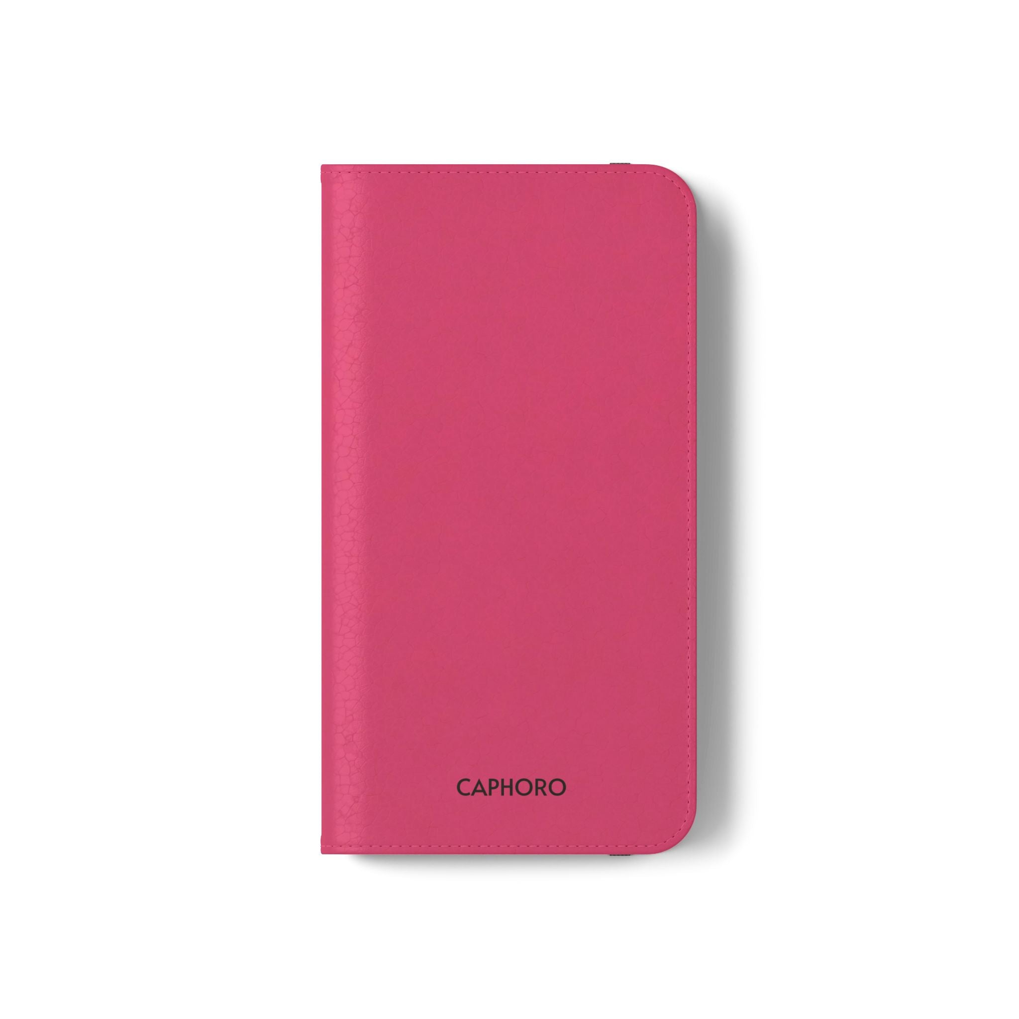Pink Leather Flip Phone Case with Card Slots — Magnetic Wallet Cover