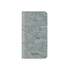 Marbled Teal Flip Phone Case — Textured Wallet Cover with Card Slots