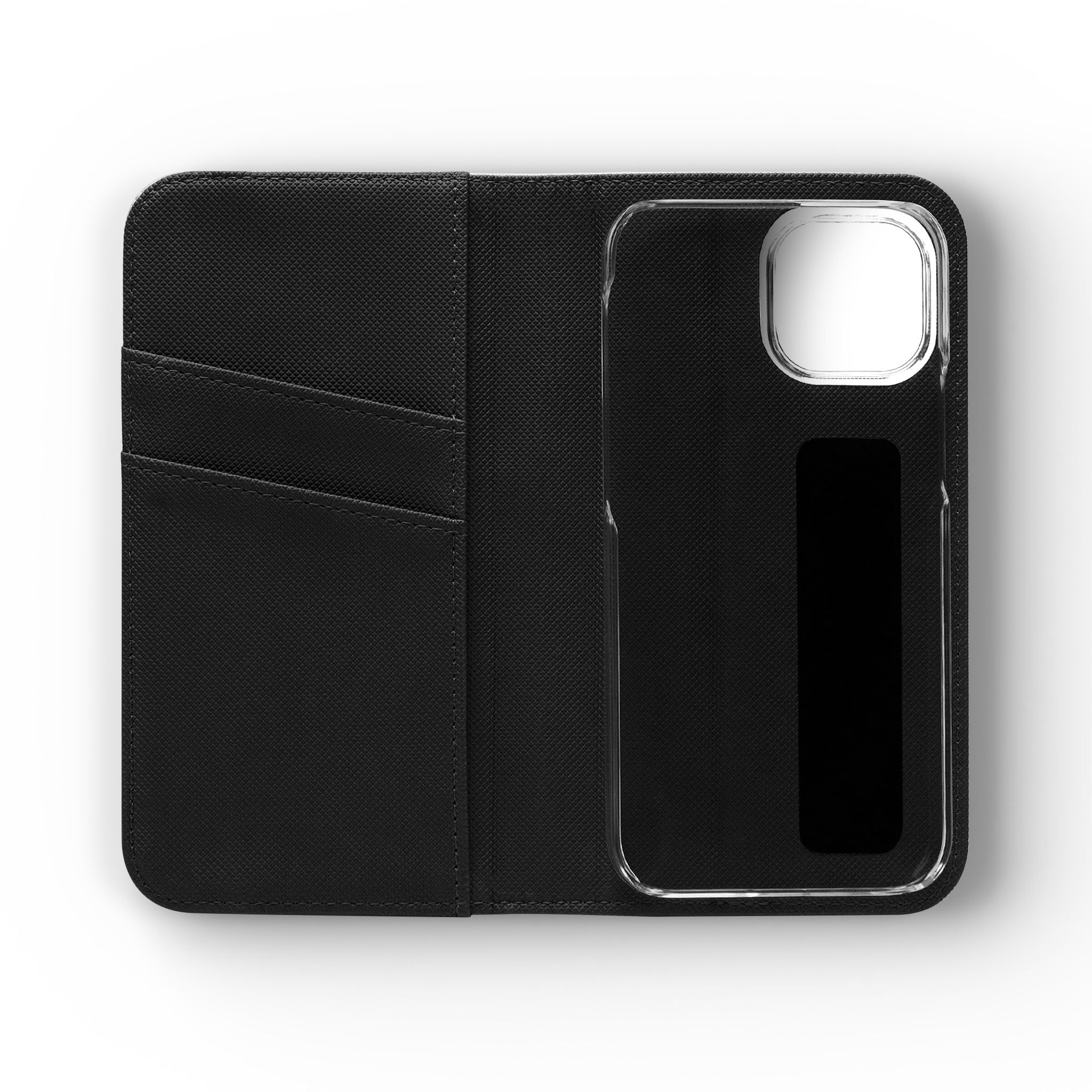Folio Flip Phone Case — Magnetic Wallet Cover with Card Slots