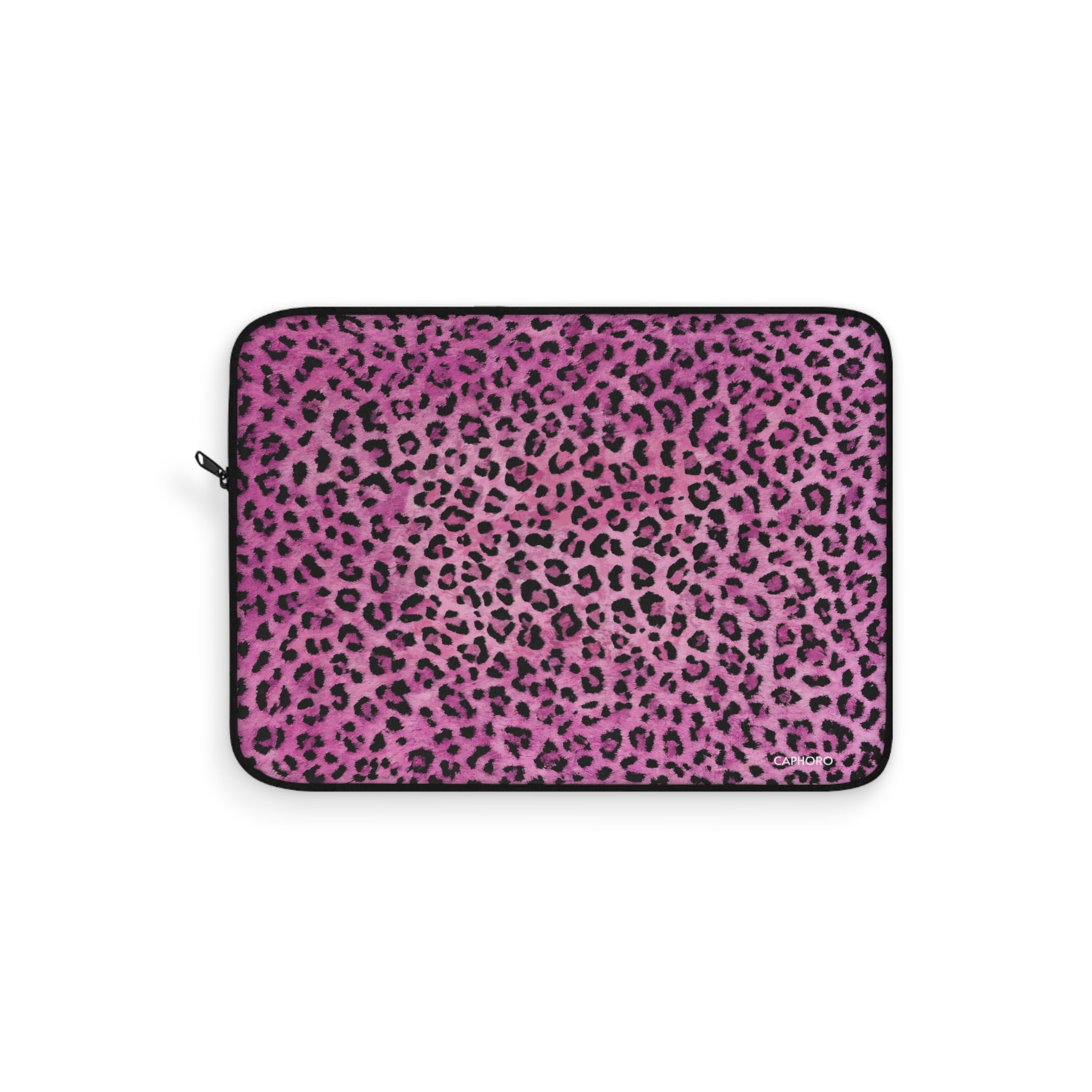 Pink Leopard Laptop Sleeve — Protective Animal Print Case for 13"-15" Laptops