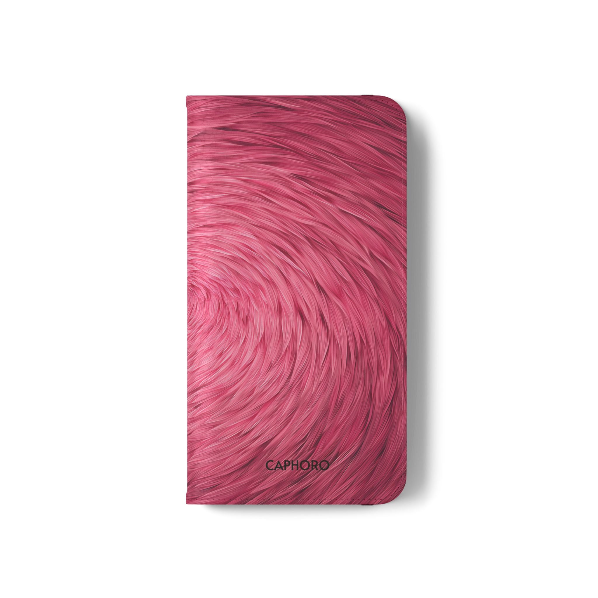 Pink Swirl Fur Flip Phone Case