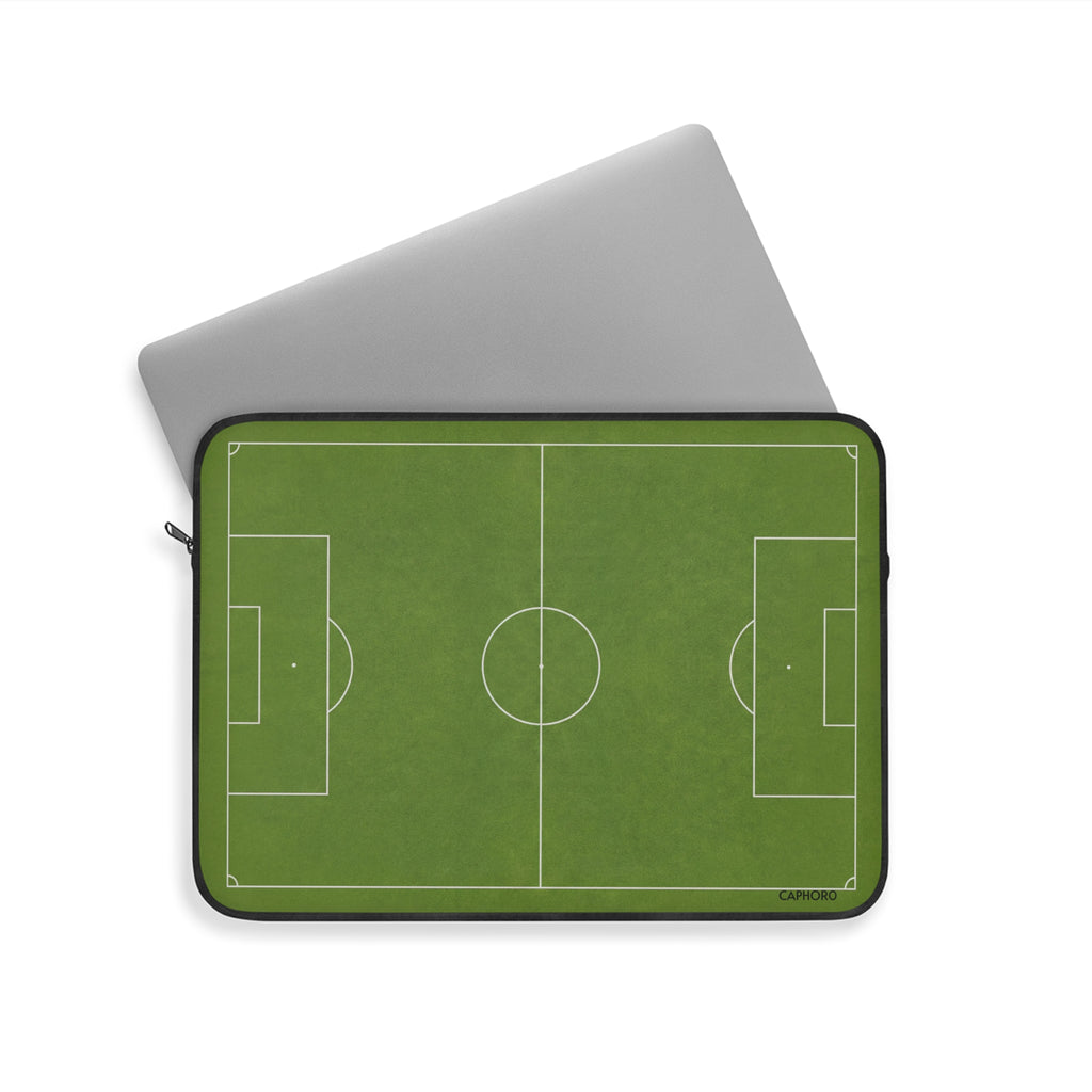 Soccer Field Laptop Sleeve – Green Football Pitch Protective Case