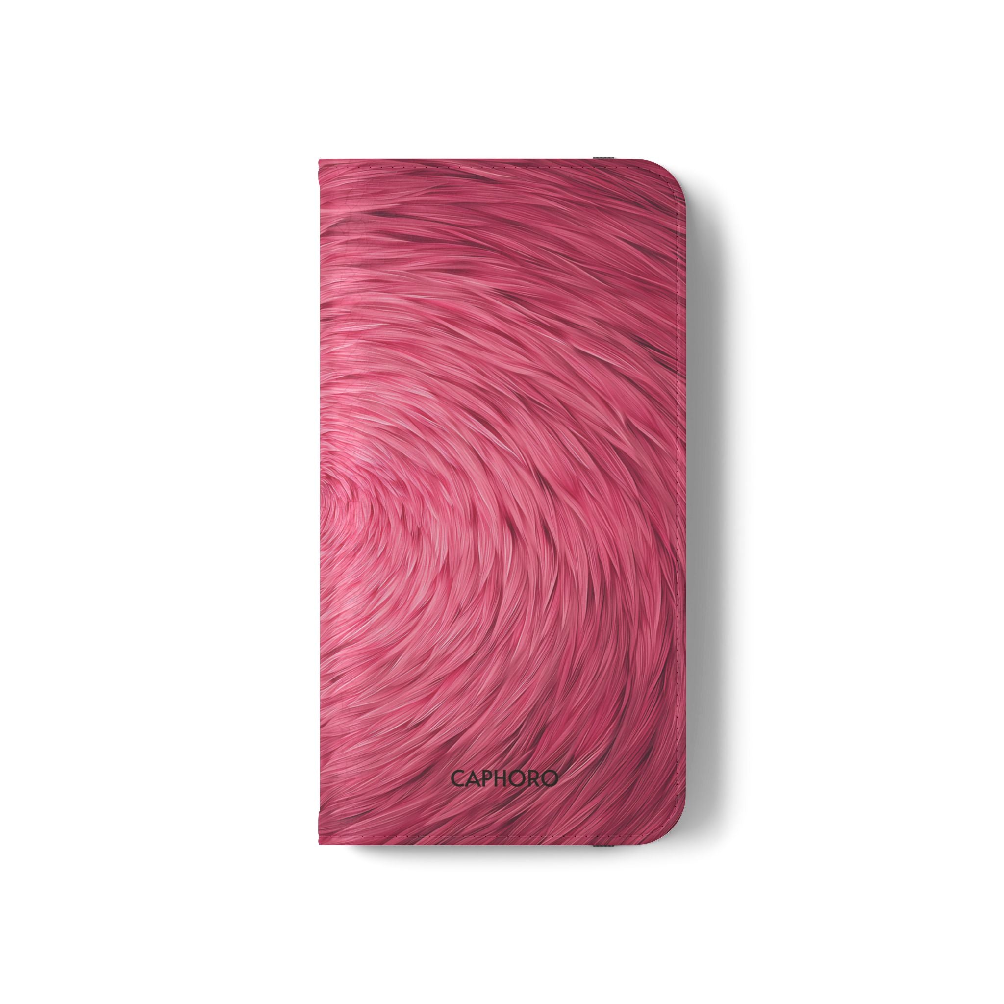 Pink Swirl Fur Flip Phone Case