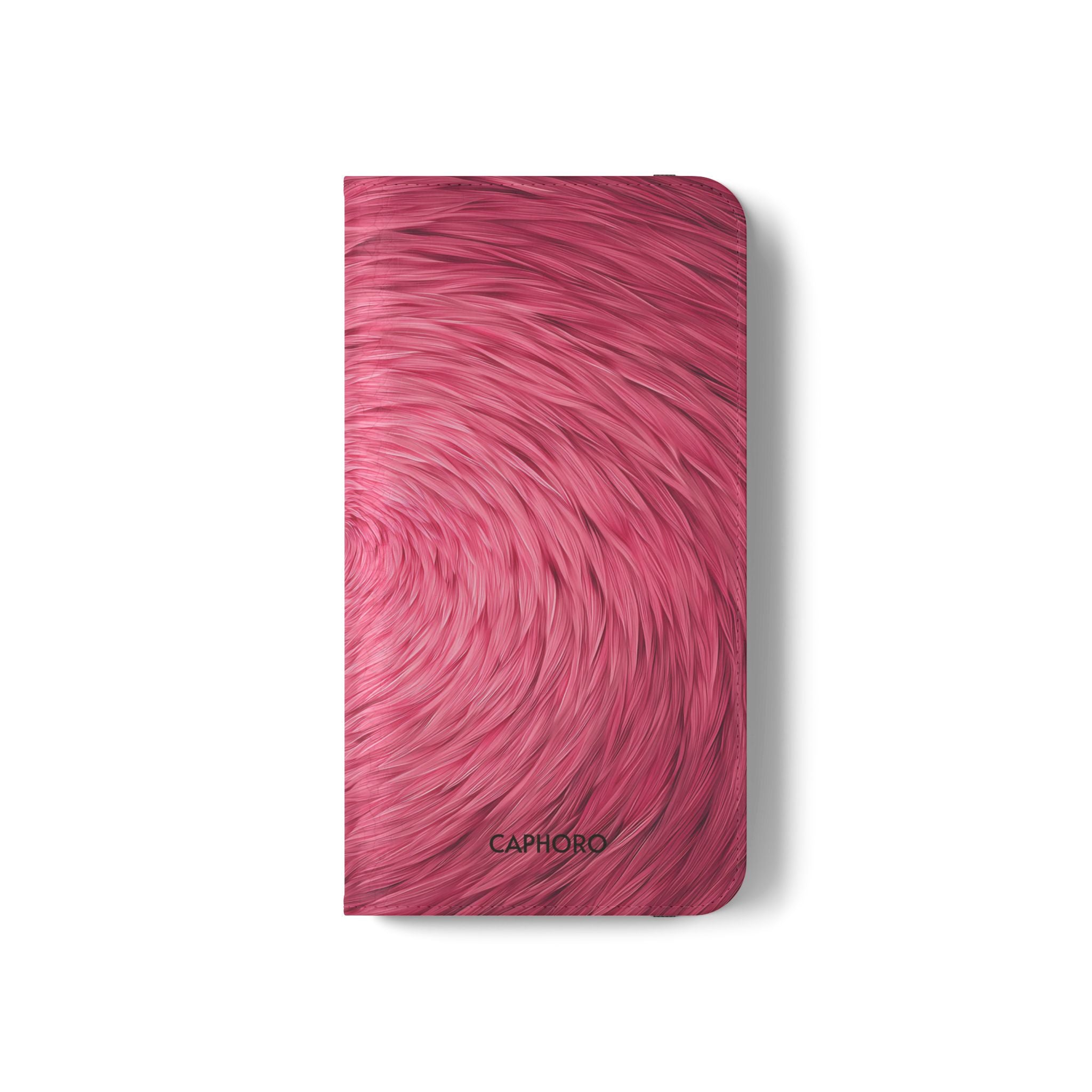 Pink Swirl Fur Flip Phone Case