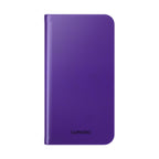 Purple Leather Flip Phone Case with Card Slots — Wallet Folio Case for iPhone