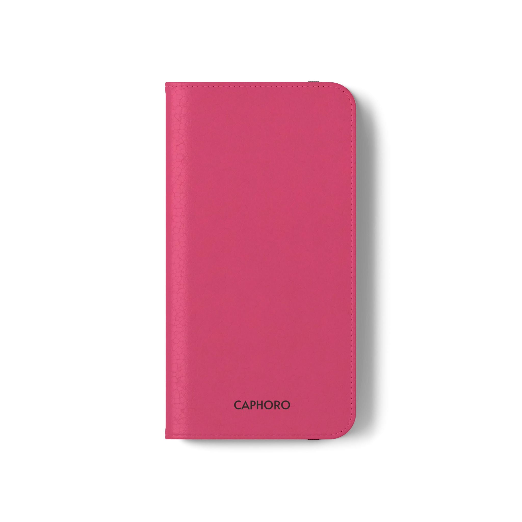 Pink Leather Flip Phone Case with Card Slots — Magnetic Wallet Cover