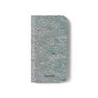 Marbled Teal Flip Phone Case — Textured Wallet Cover with Card Slots