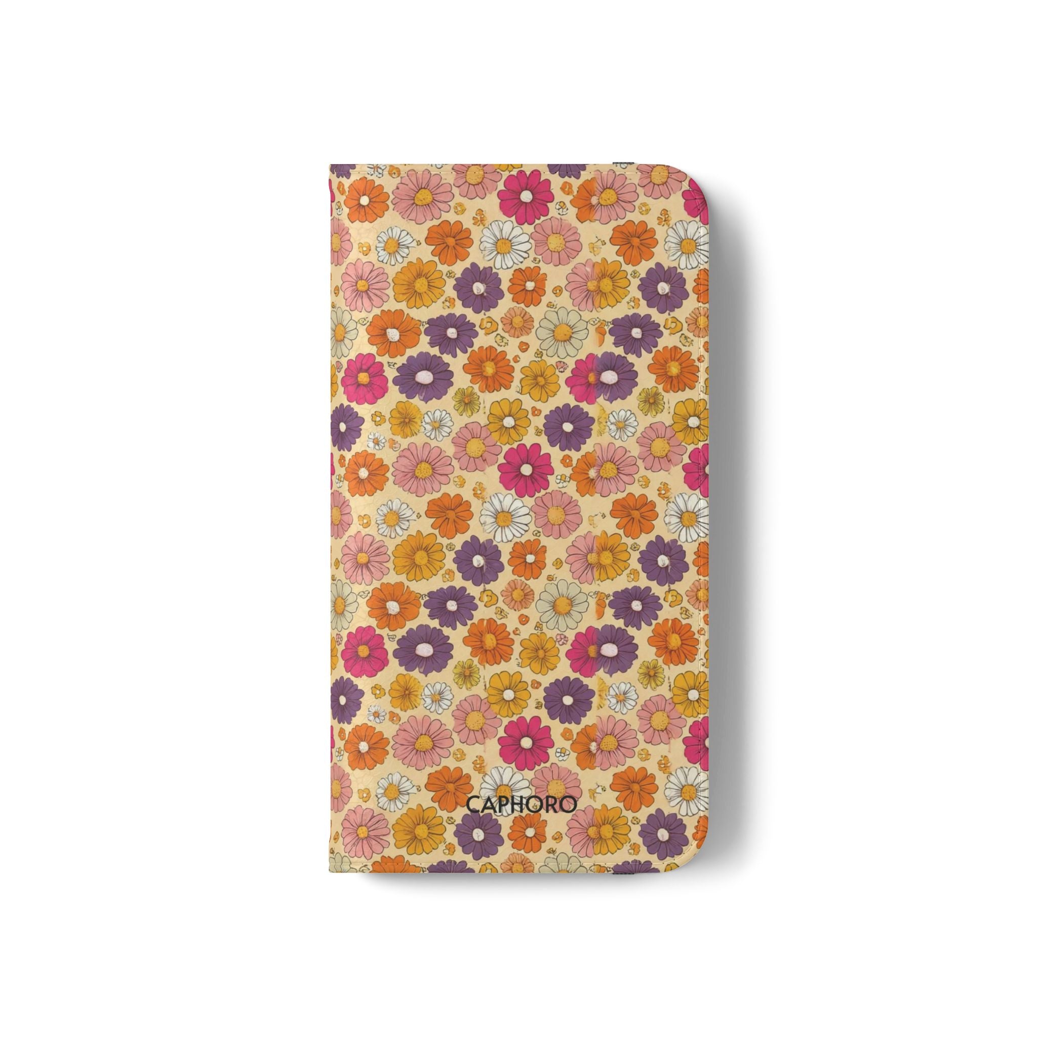 Retro Floral Flip Phone Case — Wallet Flip Case with Card Slots
