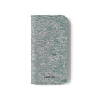 Marbled Teal Flip Phone Case — Textured Wallet Cover with Card Slots
