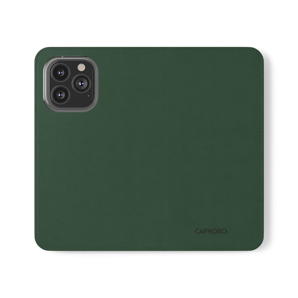 Leather Flip Phone Case with Card Slots — Slim Magnetic Wallet Cover