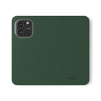 Leather Flip Phone Case with Card Slots — Slim Magnetic Wallet Cover