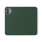 Leather Flip Phone Case with Card Slots — Slim Magnetic Wallet Cover